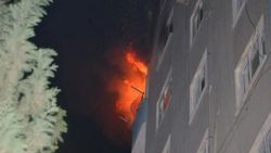 Adana'da apartmanın 7. katında yangın çıktı
