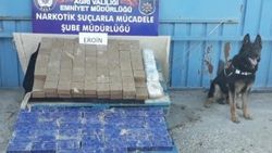 Ağrı’da 102 kilo eroin ele geçirildi