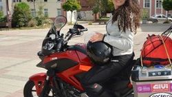 Kadın akademisyen motosikletiyle dünya turuna çıktı