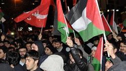 İstanbul'da Mescid-i Aksa protestosu