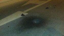Ankara'da yol üstünde korkutan patlama