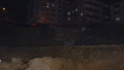 Ankara'da caddede göçük