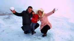 Antalya'ya ilk kar düştü