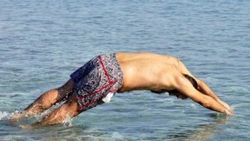 Antalya'da aralıkta deniz keyfi