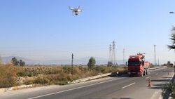 Turizm merkezlerinde 'drone' ile trafik denetimi yapıldı