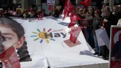 Almanya'da CHP'lilerden referandum protestosu