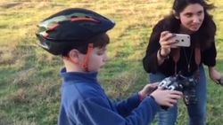 Drone'la diş çektiren çocuk