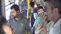 Yolcunun eşi otobüs şoförünü dövdü