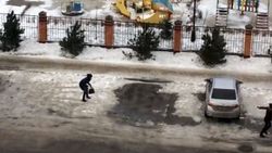 Rusların fırtınayla mücadelesi