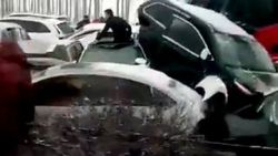 Çin'de zincirleme kaza: 2 ölü