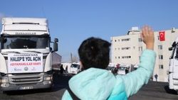 Sivas'tan Halep'e 13 TIR'lık yardım