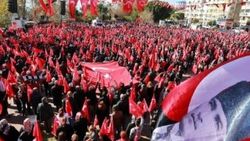 Antalya'da teröre karşı ortak miting
