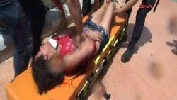 Taksim'de bir kadın ağır yaralandı