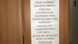 Güvenlik güçlerini duygulandıran not