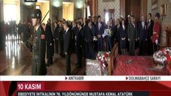 Anıtkabir ve Dolmabahçe'de 10 Kasım törenleri İZLE