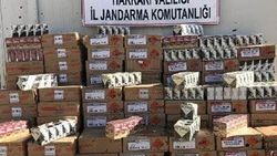 Yük hayvanının üzerinde binlerce av tüfeği fişeği bulundu