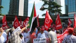 Levent'te İsrail’e ayakkabılı tepki