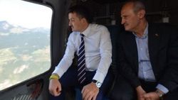 Yusufeli Barajı'na havadan inceleme