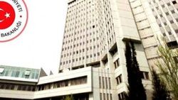 Dışişleri Bakanlığı'ndan İsrail'e kınama