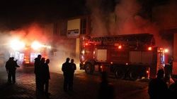Bartın'da mobilya imalathanesinde yangın