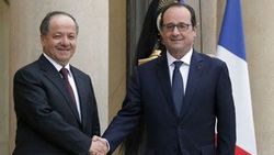 Hollande Barzani ile görüştü