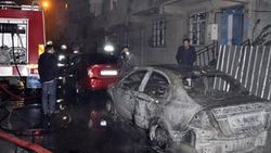 Başakşehir'de 10 araç kundaklandı