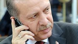 Başbakan Erdoğan'ın yoğun telefon trafiği