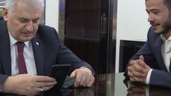 Başbakan Yıldırım KKTC dönüşü uçakta kız istedi