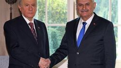 Meclis'te Yıldırım-Bahçeli görüşmesi