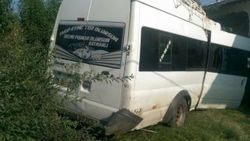 Ordu'da işçileri taşıyan mibibüs eve girdi