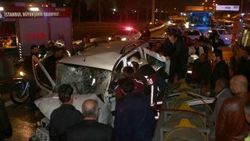 Bayrampaşa TEM'de zincirleme trafik kazası: 4 yaralı