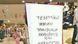 Kayseri Koton'da çarşaflı kadın skandalı