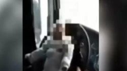 Bir aylık bebeğini direksiyona bağladı - İzle