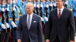 Joe Biden Sırbistan ziyaretinde protesto edildi