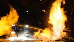 Bilecik'te korkutan doğalgaz yangını