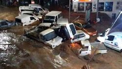 Bodrum'u sel vurdu İZLE
