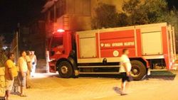 Bodrum'da ev yangını