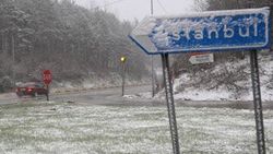 Bolu Dağı'nda yoğun kar yağışı