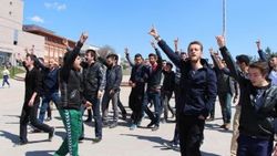 Bolu'da üniversite öğrencileri arasında arbede