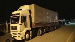 Sınırda bomba yüklü tır yakalandı