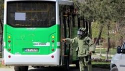 Halk otobüsünde bomba paniği