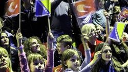 Bosna Hersek'te Erdoğan'a sevgi gösterisi