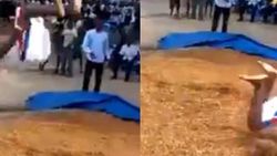 Takla atarken boynunu kıran Güney Afrikalı