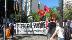Brezilya'da Dünya Kupası karşıtı protesto