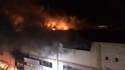 Bursa'da fabrika yangını