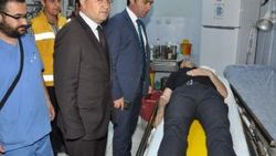 Polis aracı Van'da kaza yaptı: 17 polis hafif yaralı