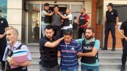 Halkı tankla ezen hainler yüzleri ifşa edilerek götürüldü