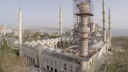 Sultanahmet Camisi'nin minaresi restore edilecek