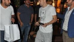 Caner Erkin 10 litre ilik suyu aldı