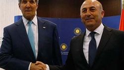 Çavuşoğlu Kerry ile görüştü